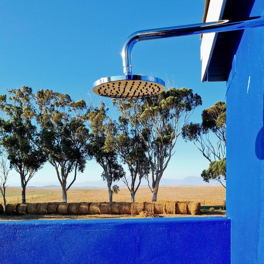 Die Blouhuis Farmhouse Retreat With A Hot Tub Cloeteskraal Dış mekan fotoğraf